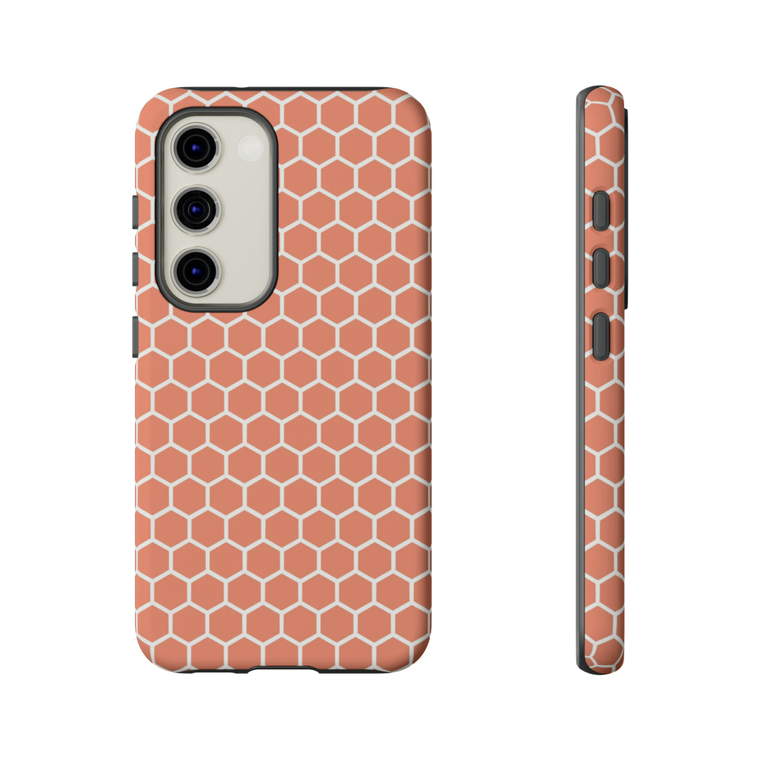 Orange Honeycomb | Phone Case for iPhone/Galaxy/Pixel