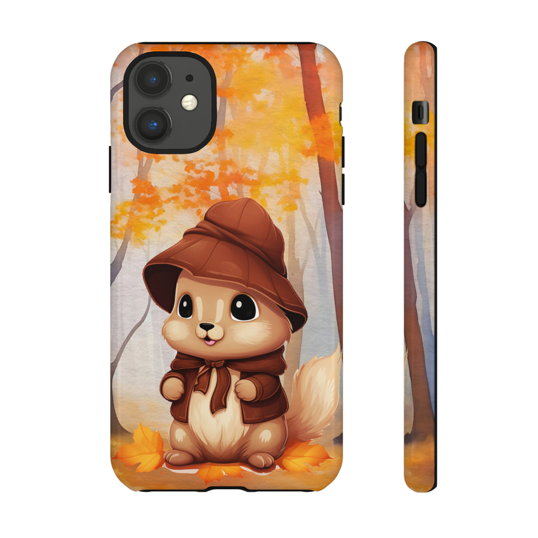 Baby Autumn Chipmunk Phone Case for iPhone, Samsung, Pixel