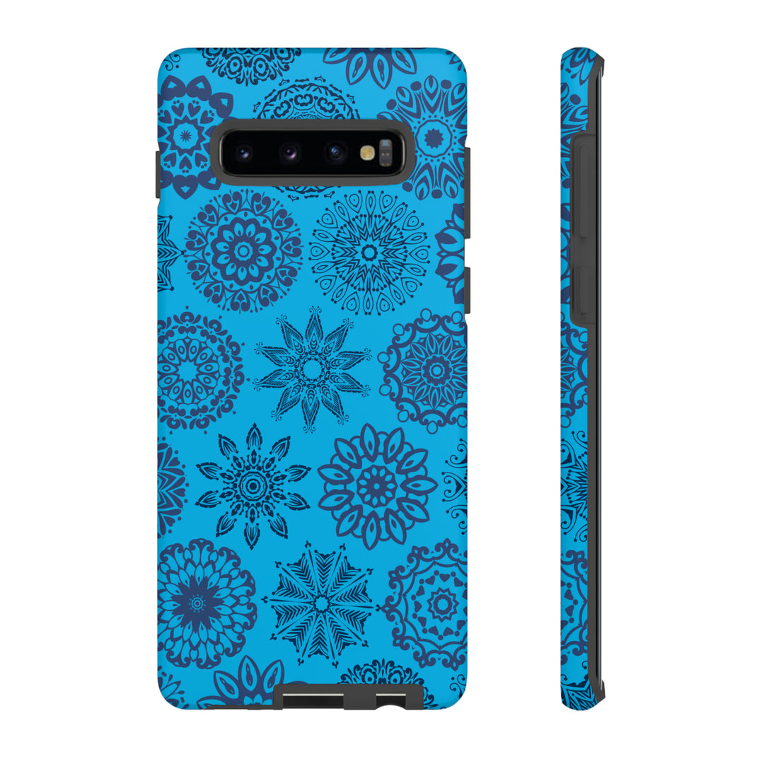 Blue Abstract Patterned Phone Case