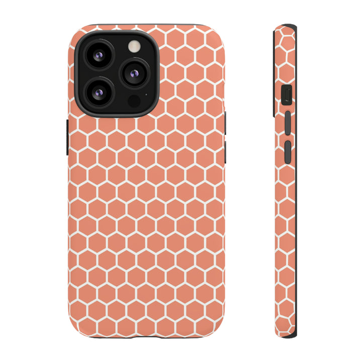 Orange Honeycomb | Phone Case for iPhone/Galaxy/Pixel