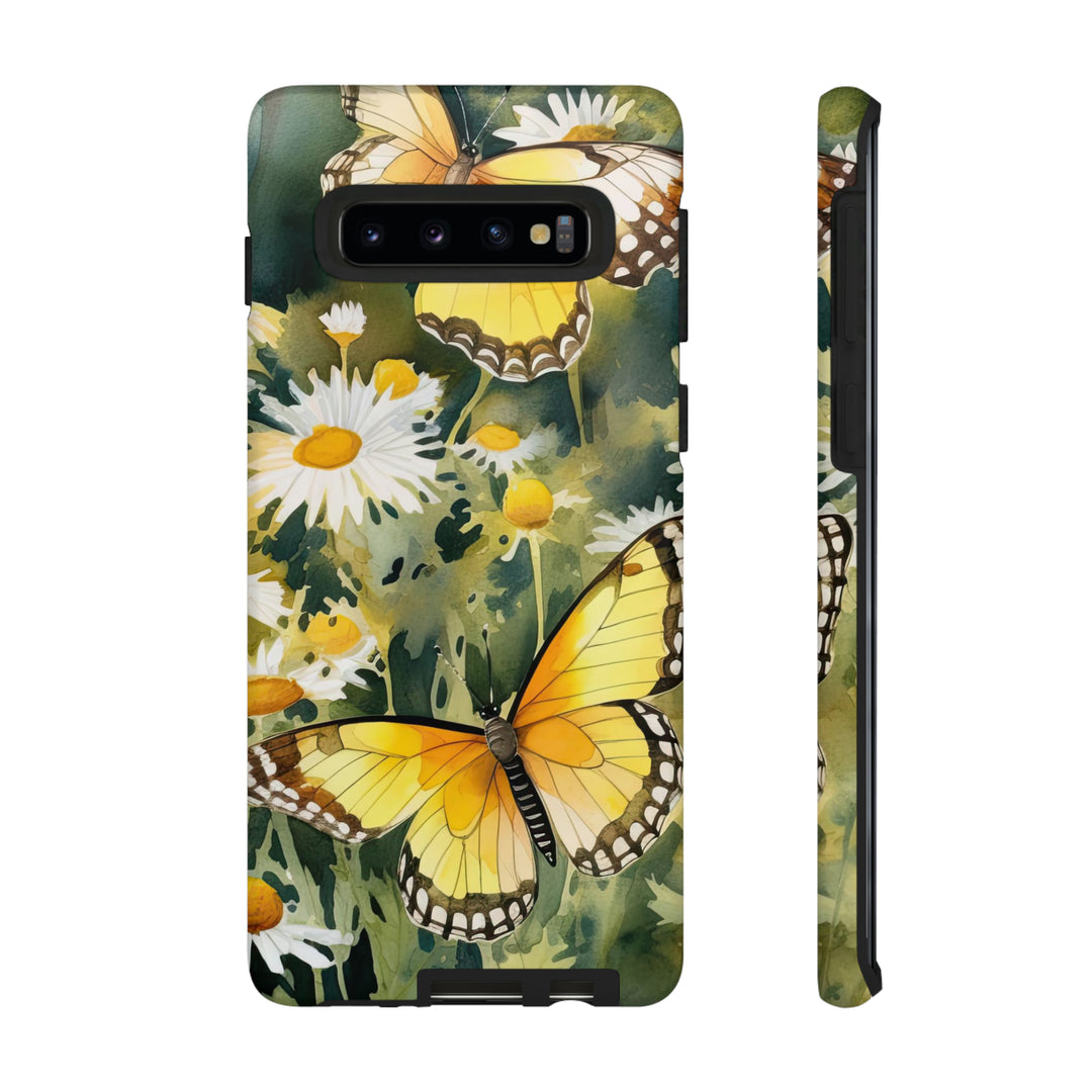 Yellow Butterflies Floral Phone Case