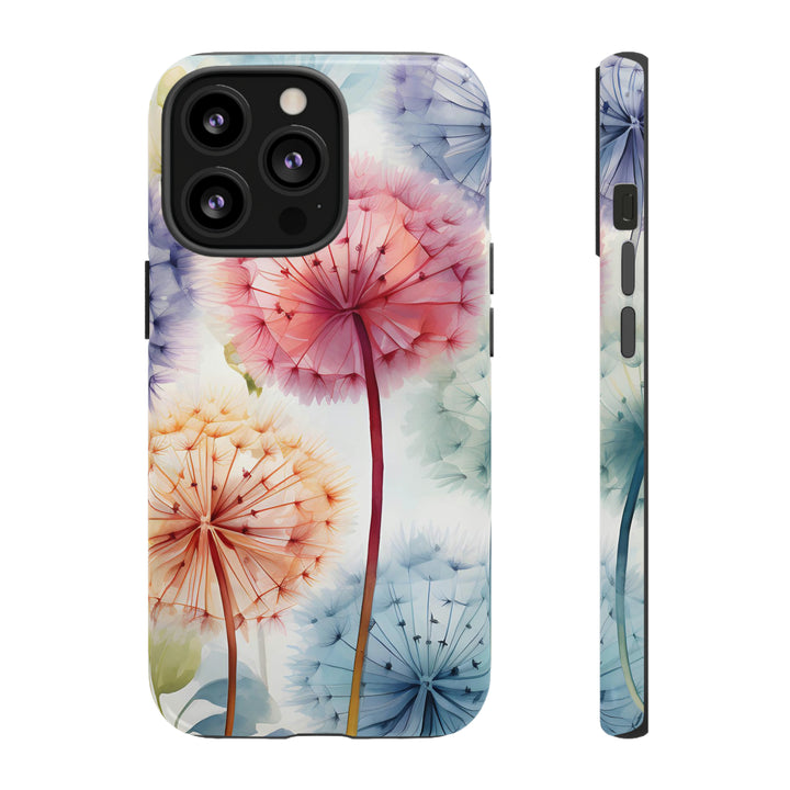 Colorful Field of Dandelions Phone Case