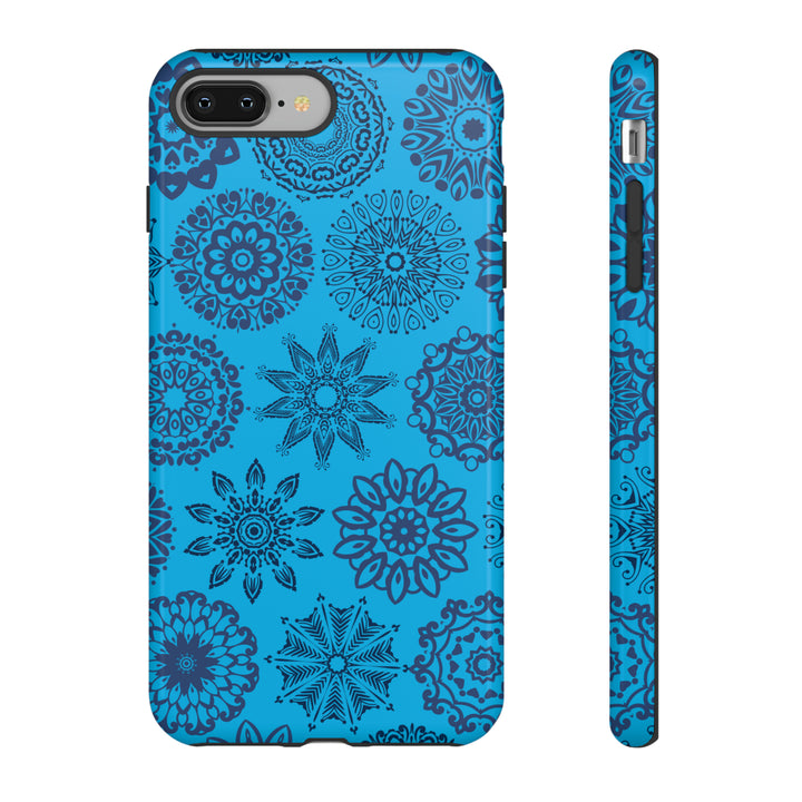 Blue Abstract Patterned Phone Case