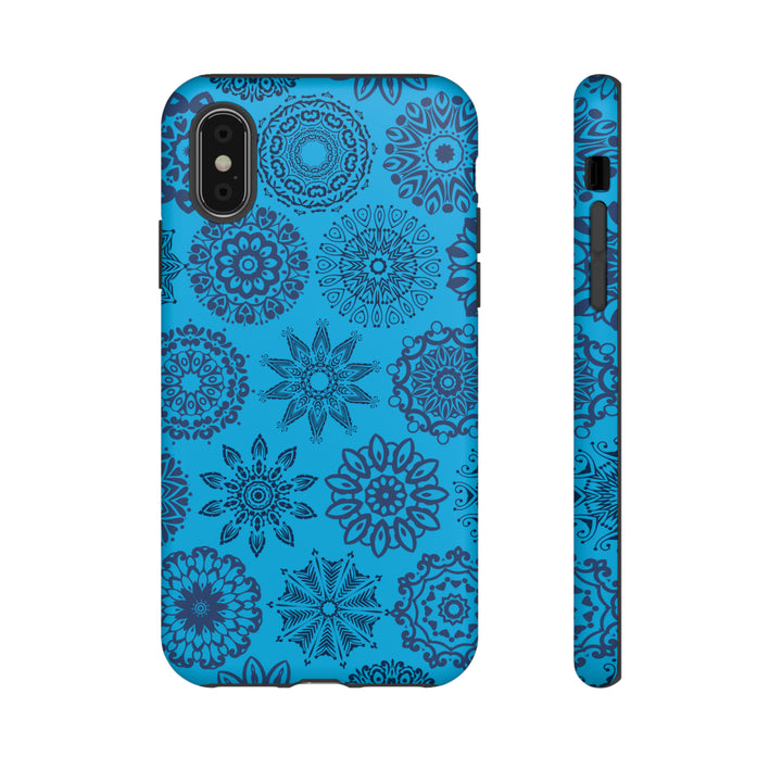 Blue Abstract Patterned Phone Case