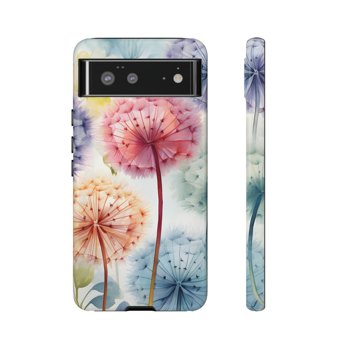 Colorful Field of Dandelions Phone Case