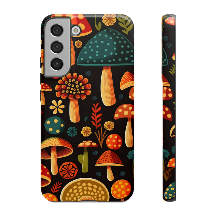 Dark Whimsy Mushroom Field Phone Case