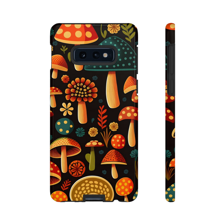 Dark Whimsy Mushroom Field Phone Case