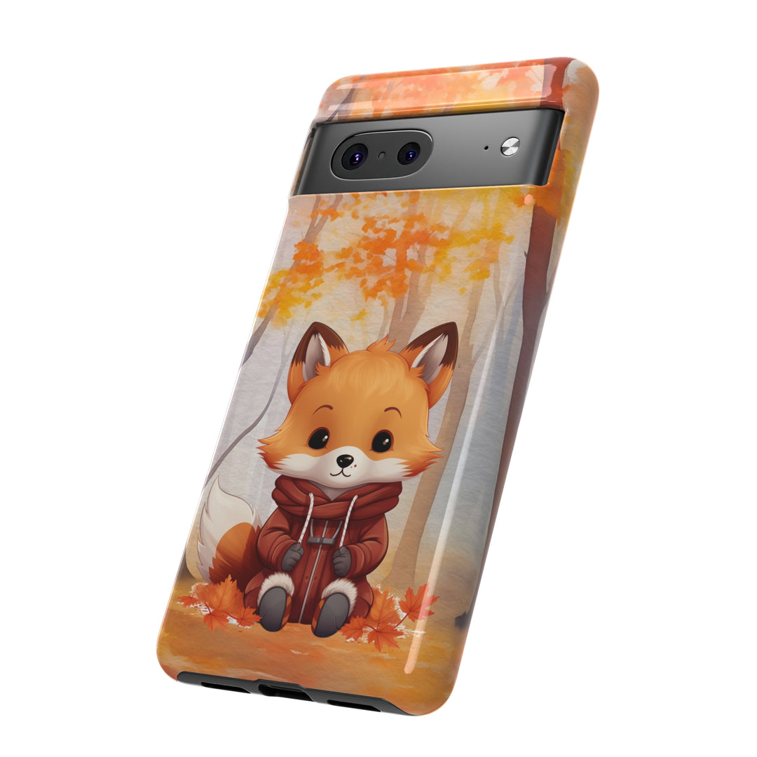 Baby Forest Fox Ready for Autumn - Samsung & iPhone Phone Case