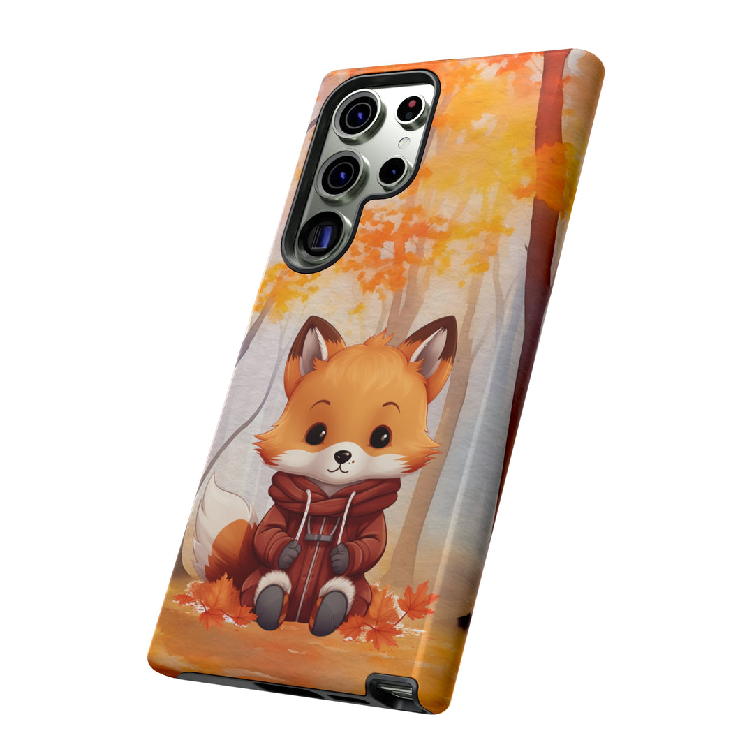 Baby Forest Fox Ready for Autumn - Samsung & iPhone Phone Case