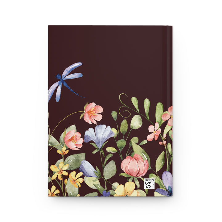 Dragonfly Wildflower Garden Notes Hardcover Journal