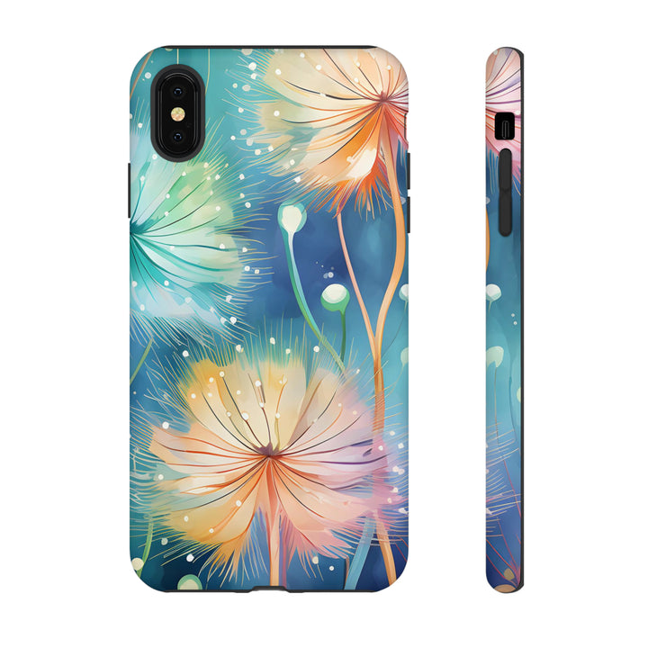 Whimsical Burst Dandelions Phone Case