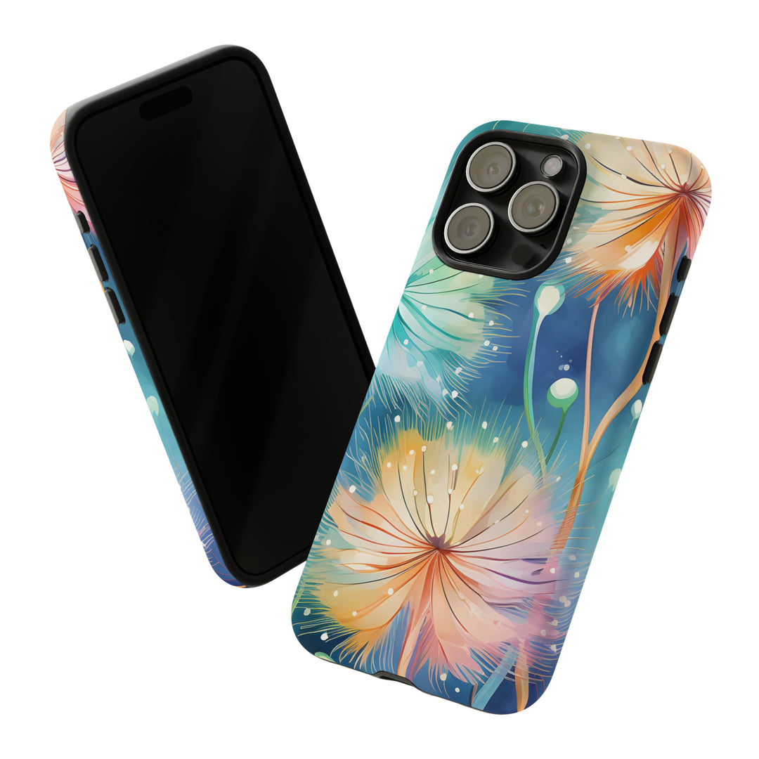 Whimsical Burst Dandelions Phone Case