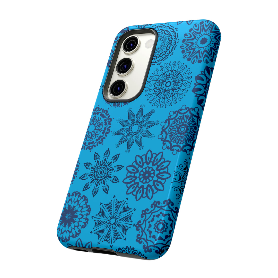 Blue Abstract Patterned Phone Case