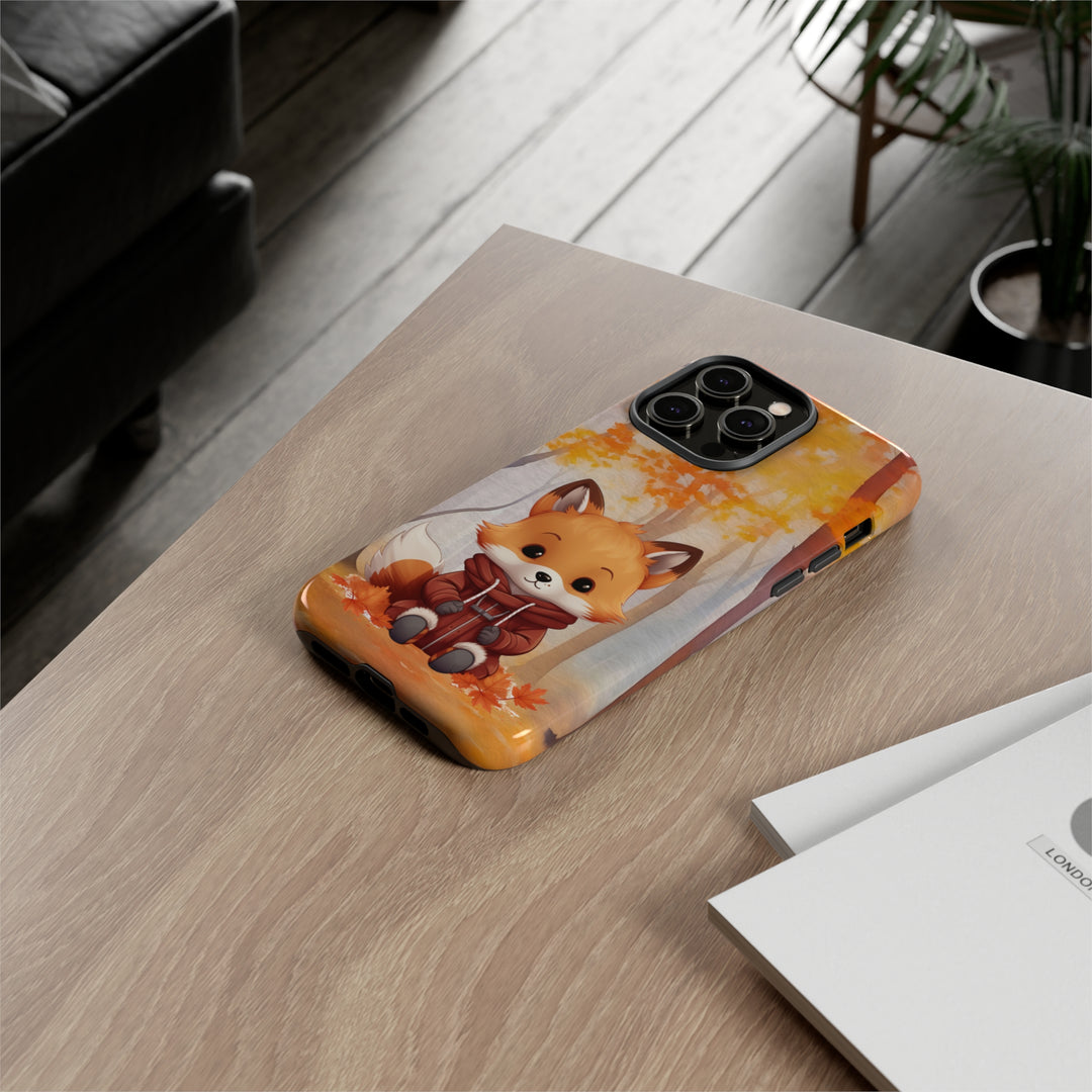 Baby Forest Fox Ready for Autumn - Samsung & iPhone Phone Case