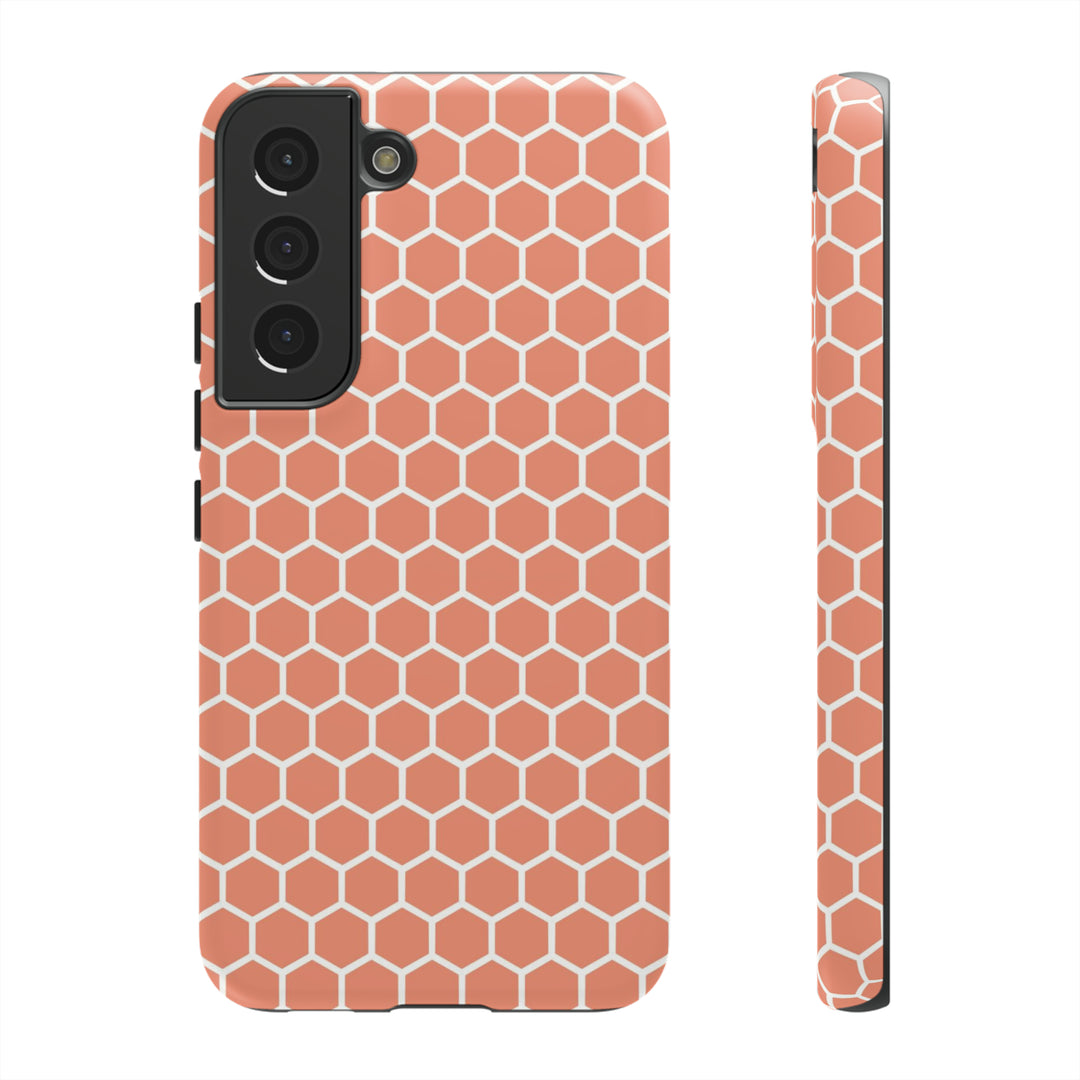 Orange Honeycomb | Phone Case for iPhone/Galaxy/Pixel