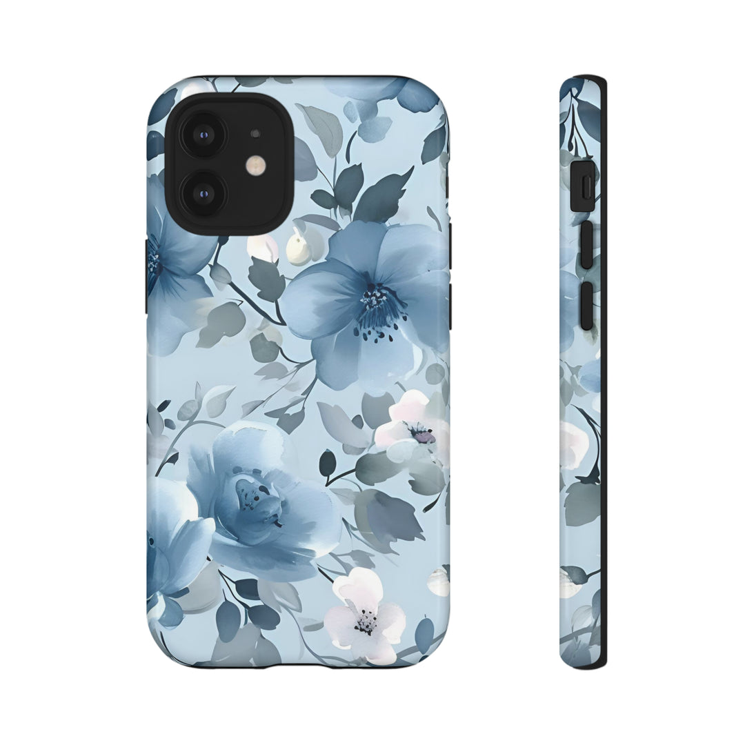 Dusty Blue Flowers | Phone Case for iPhone/Galaxy/Pixel