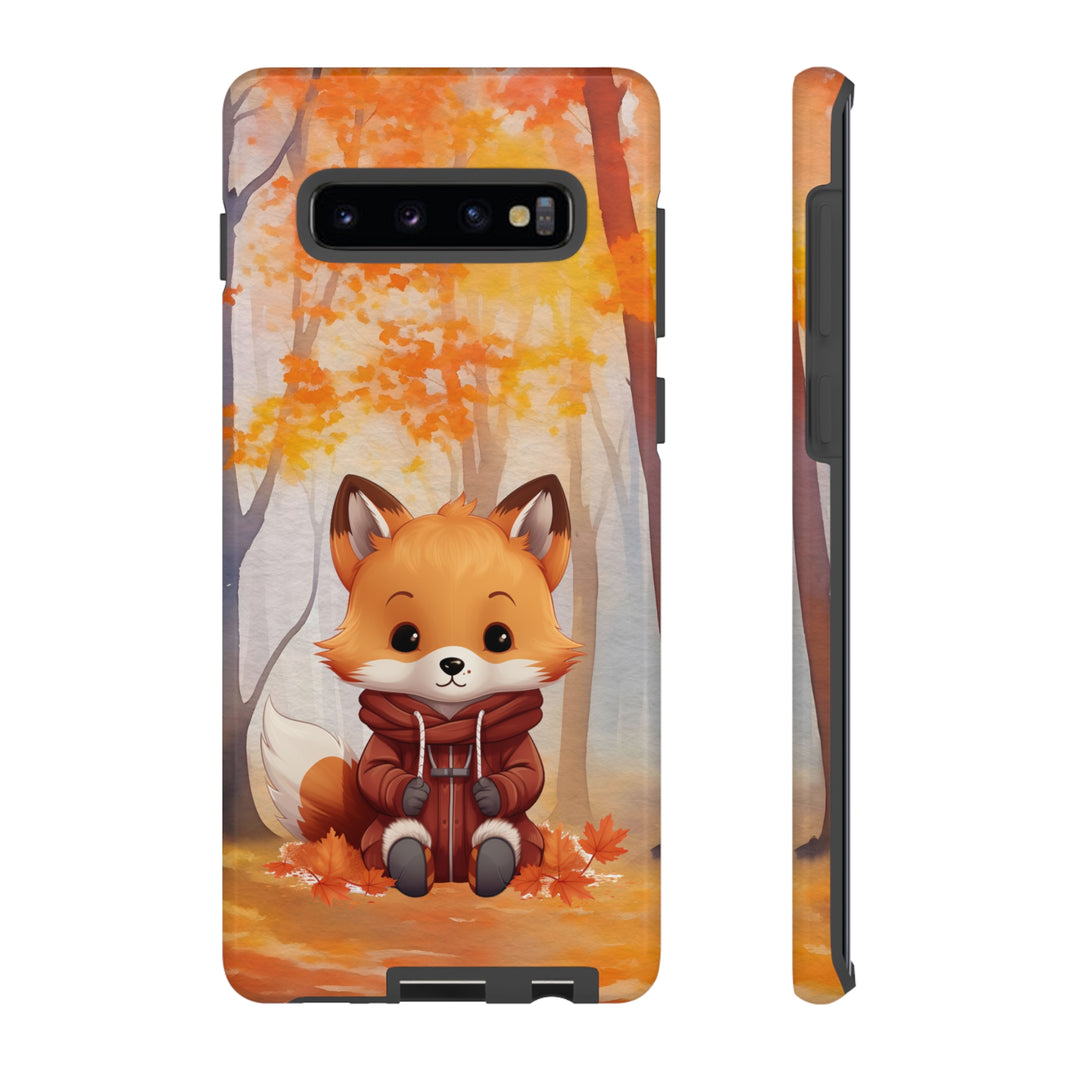 Baby Forest Fox Ready for Autumn - Samsung & iPhone Phone Case