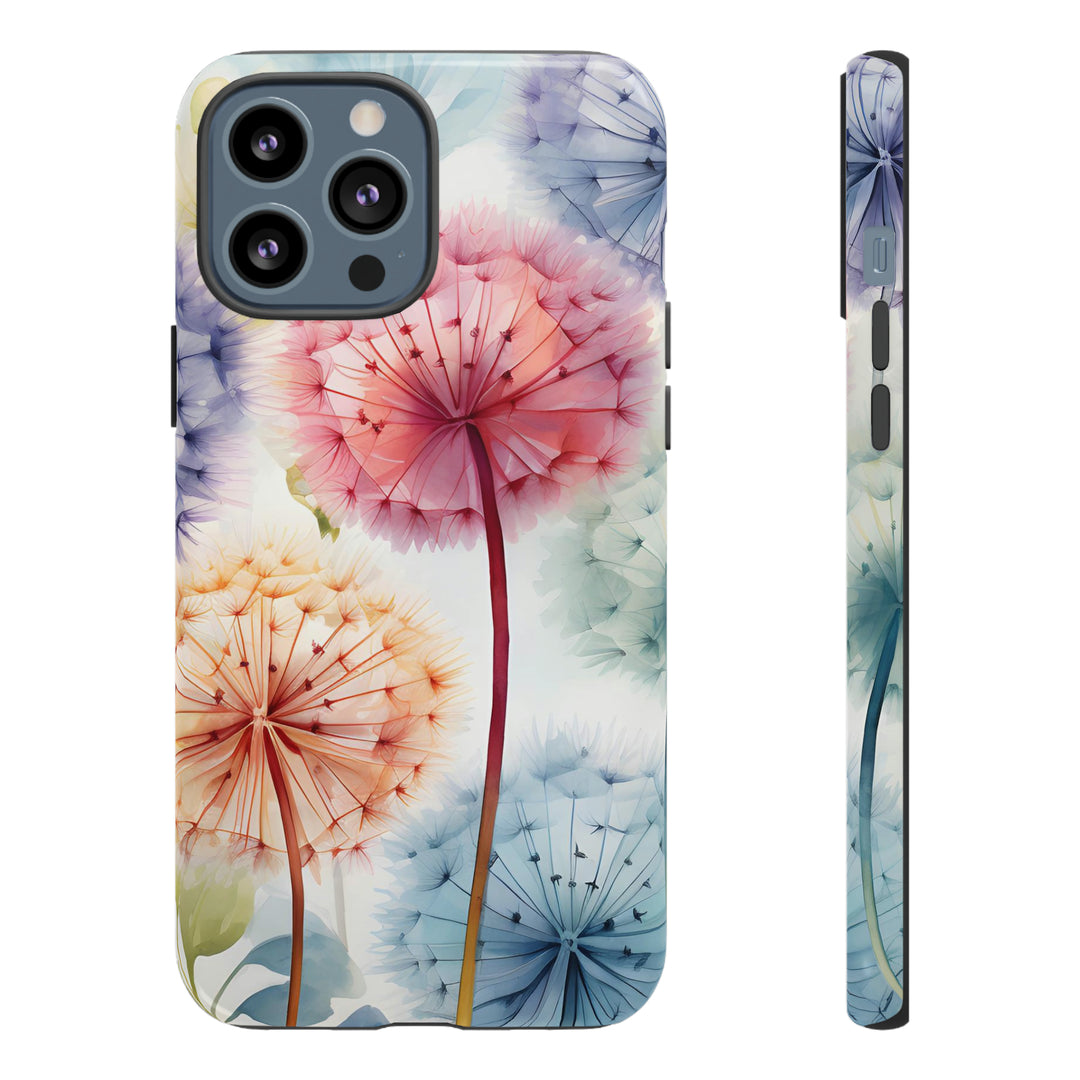 Colorful Field of Dandelions Phone Case