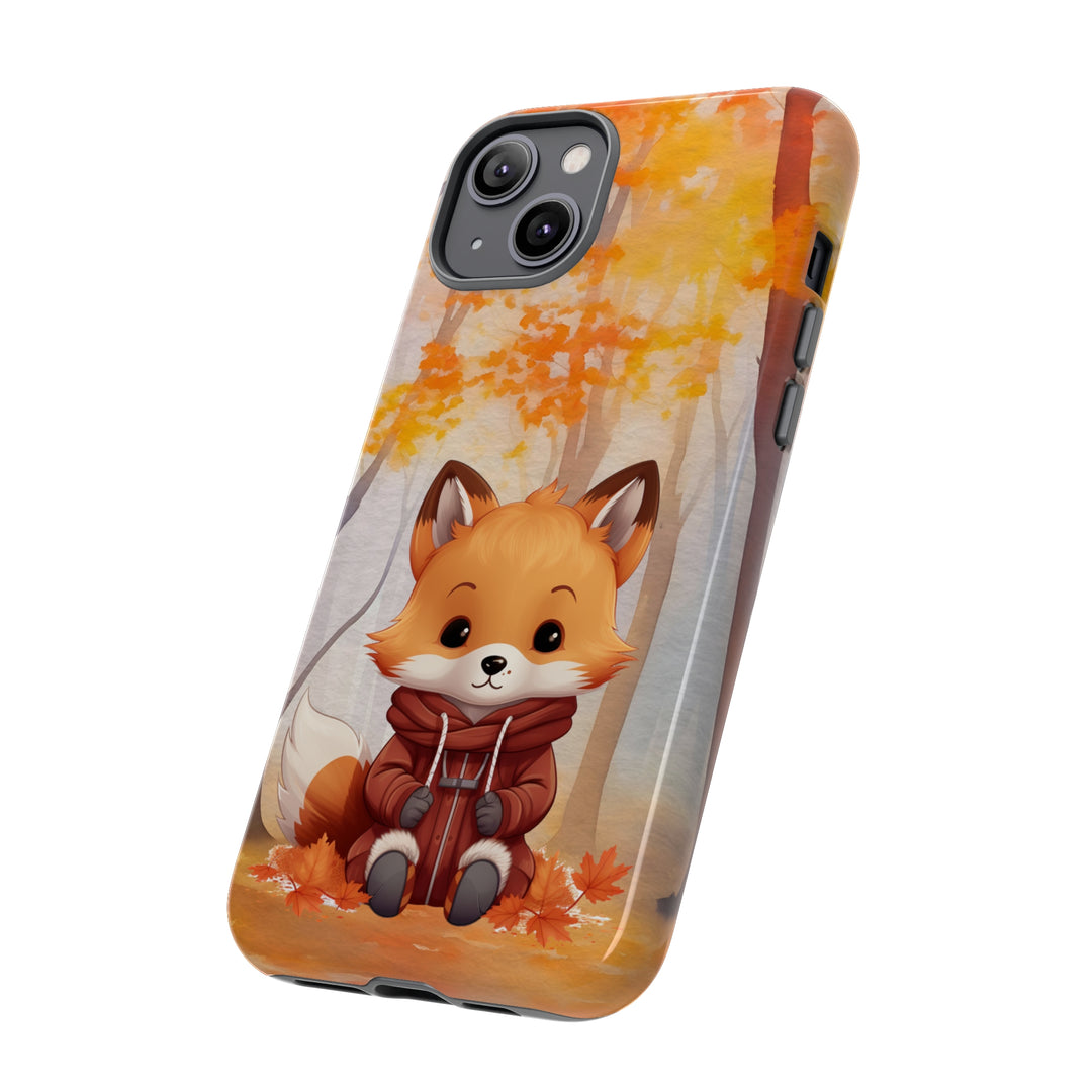 Baby Forest Fox Ready for Autumn - Samsung & iPhone Phone Case