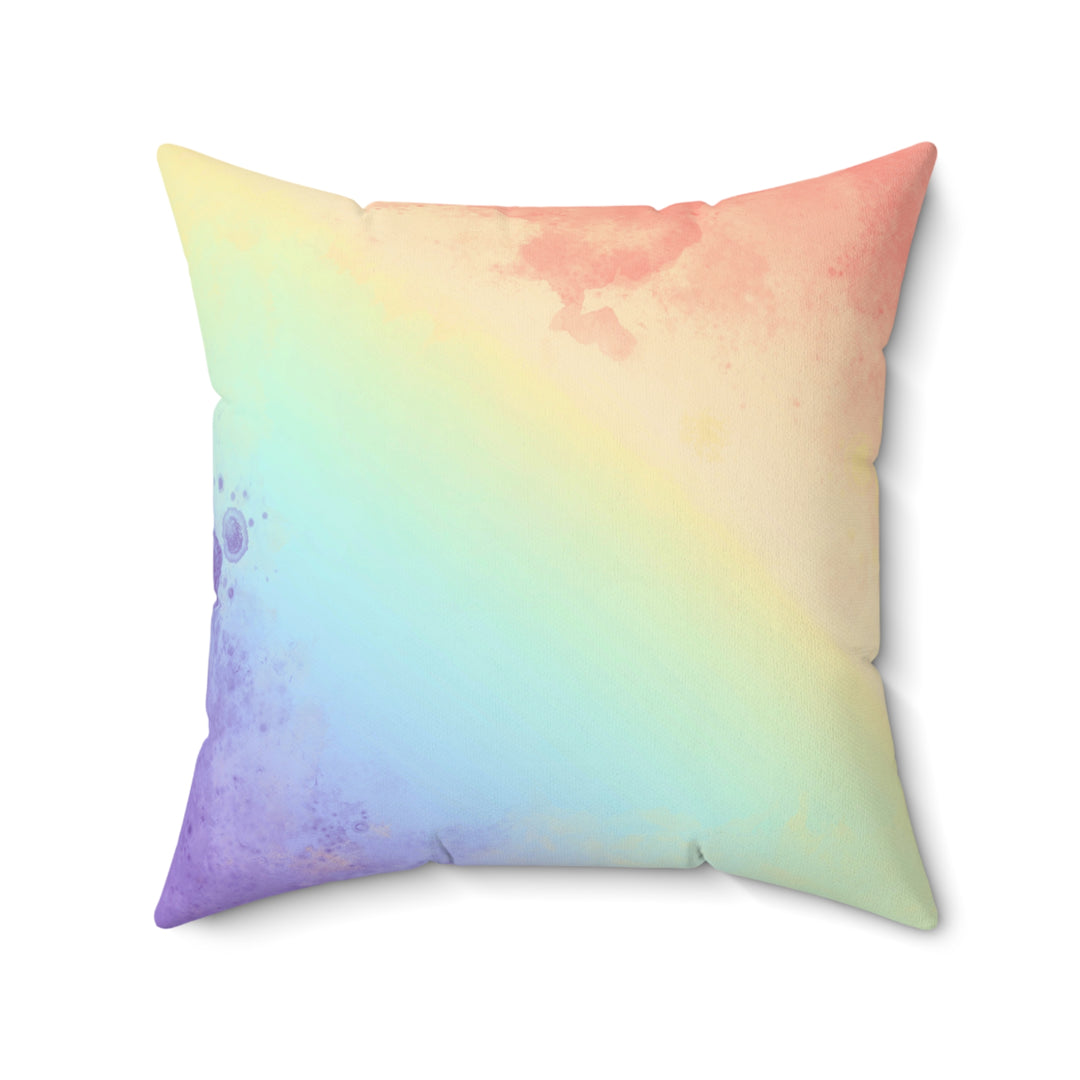 One Snail's Rainbow Journey Decorative Throw Pillow