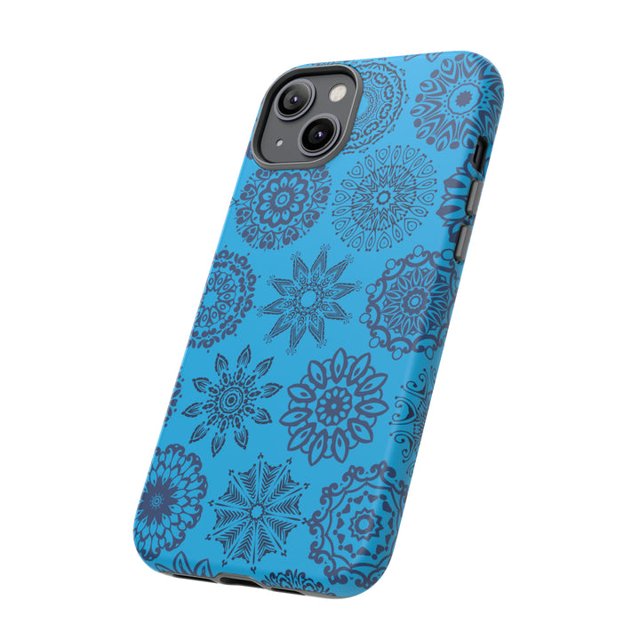 Blue Abstract Patterned Phone Case