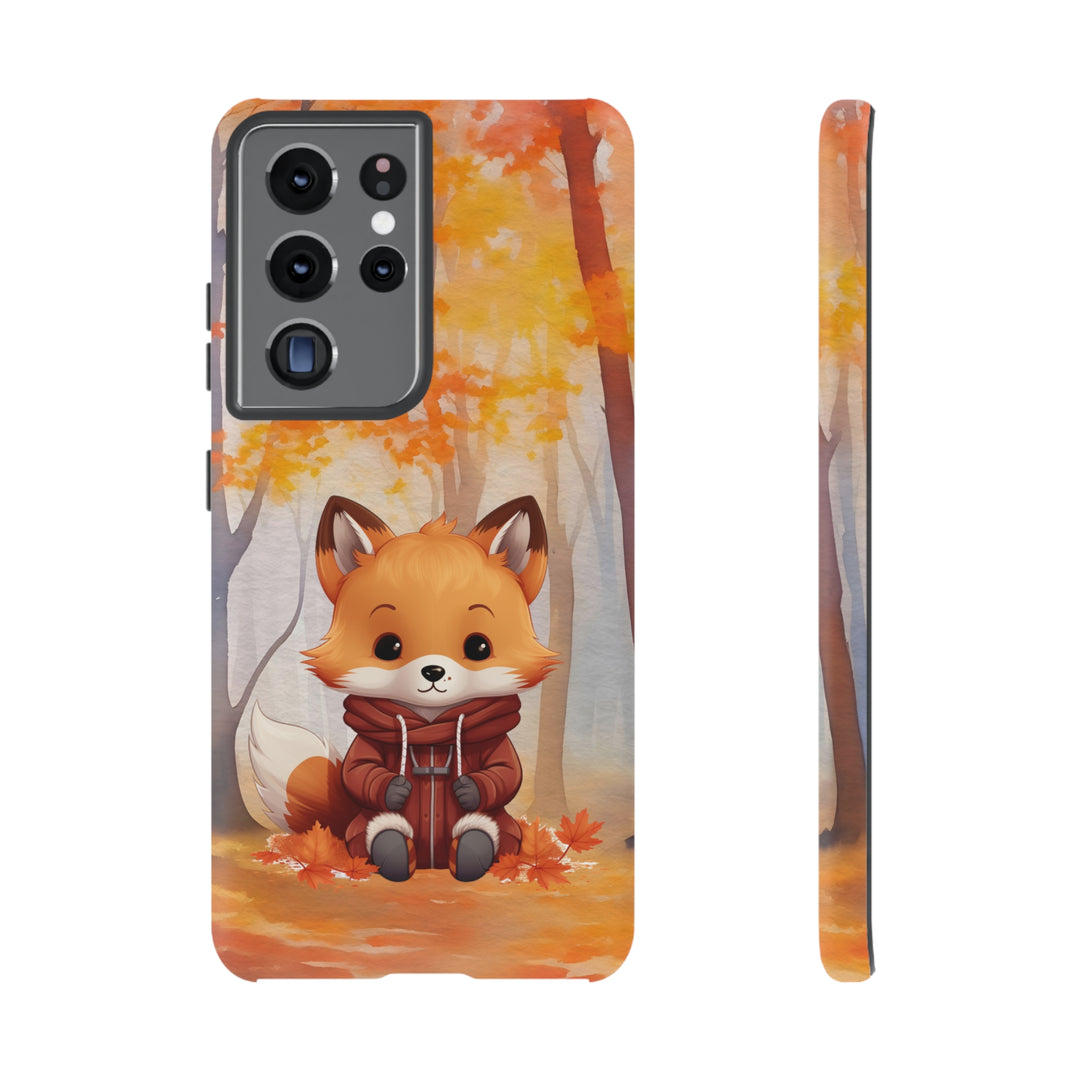 Baby Forest Fox Ready for Autumn - Samsung & iPhone Phone Case