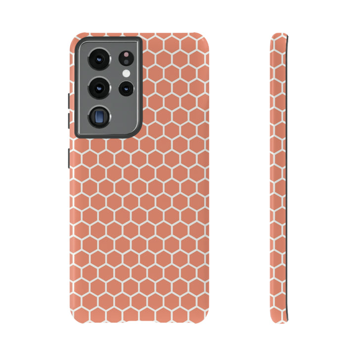 Orange Honeycomb | Phone Case for iPhone/Galaxy/Pixel