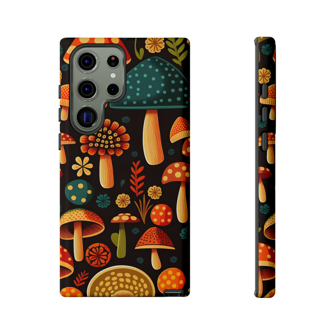 Dark Whimsy Mushroom Field Phone Case