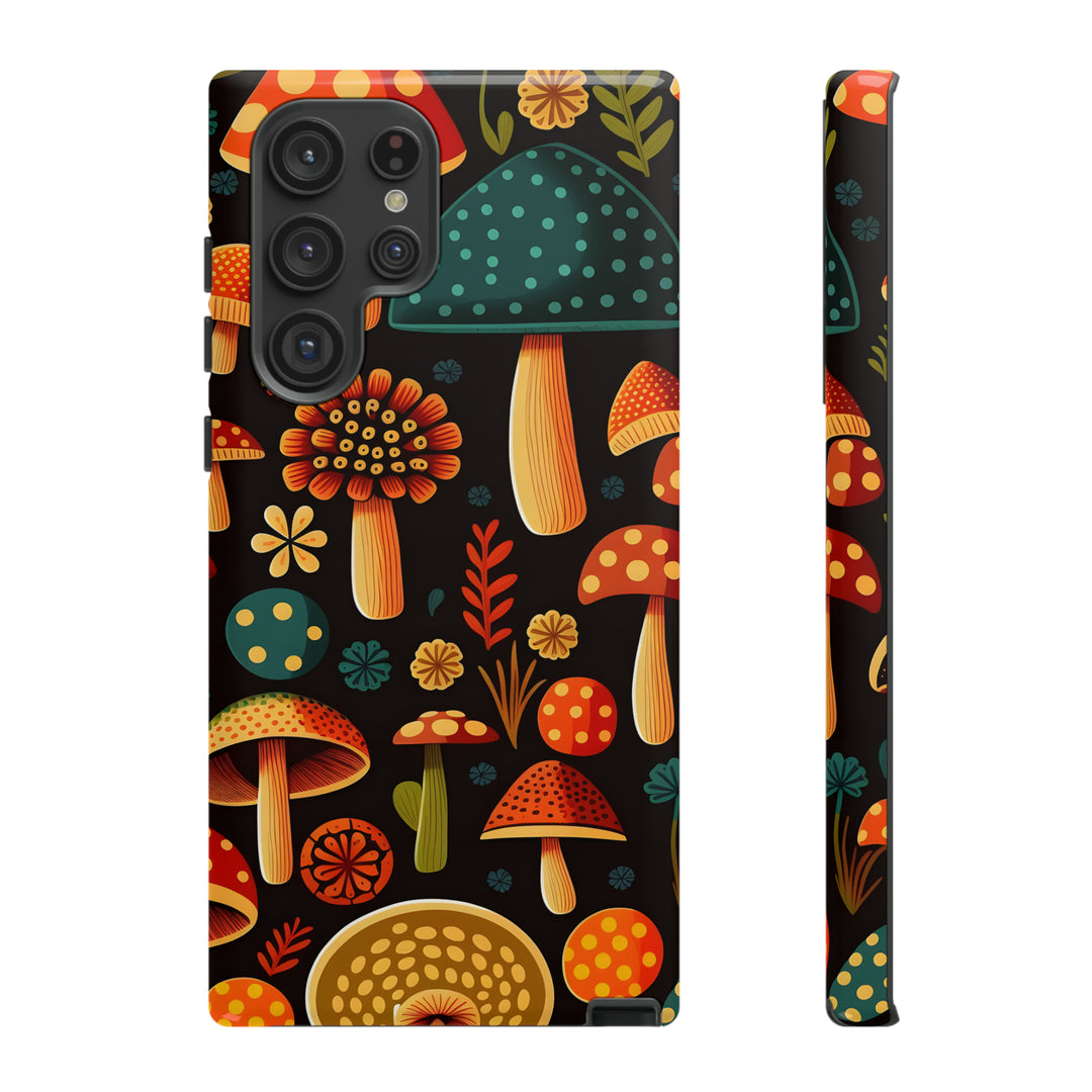 Dark Whimsy Mushroom Field Phone Case