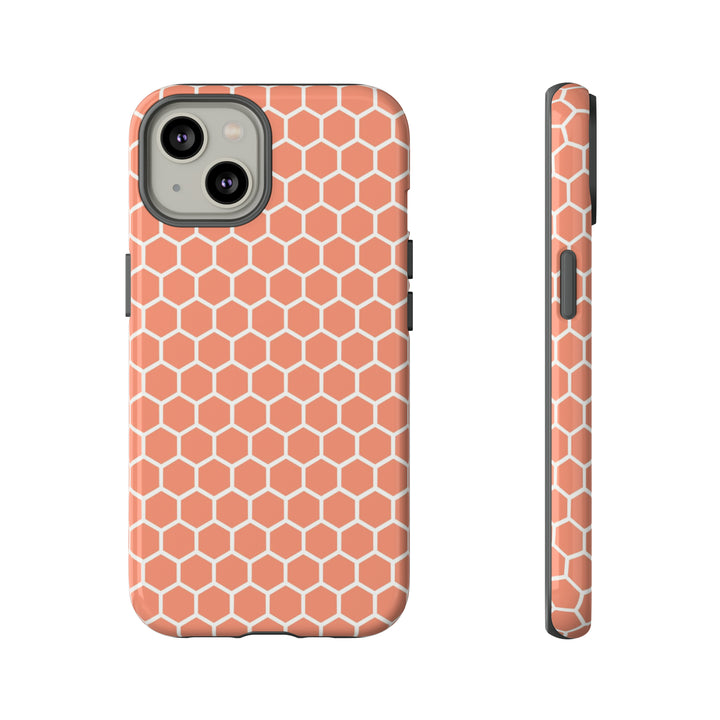 Orange Honeycomb | Phone Case for iPhone/Galaxy/Pixel