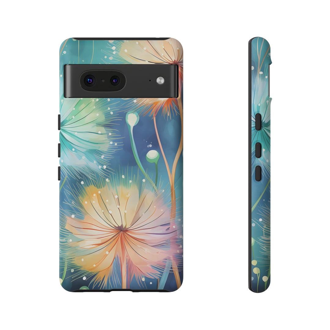 Whimsical Burst Dandelions Phone Case