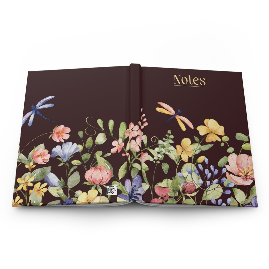 Dragonfly Wildflower Garden Notes Hardcover Journal