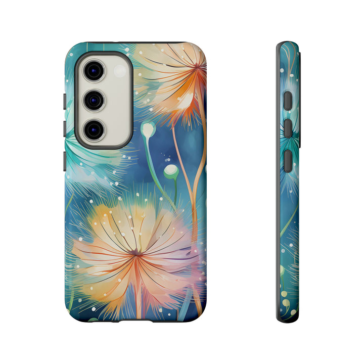 Whimsical Burst Dandelions Phone Case