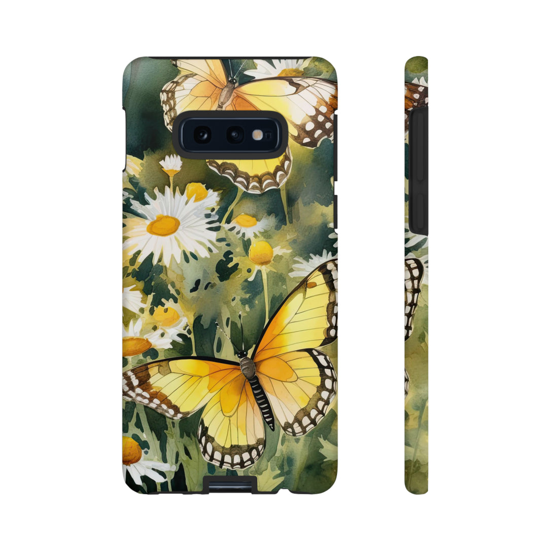 Yellow Butterflies Floral Phone Case