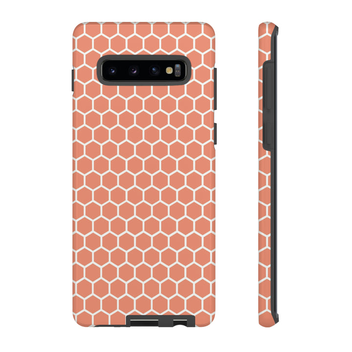 Orange Honeycomb | Phone Case for iPhone/Galaxy/Pixel