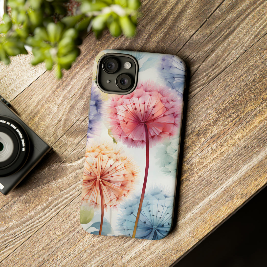 Colorful Field of Dandelions Phone Case