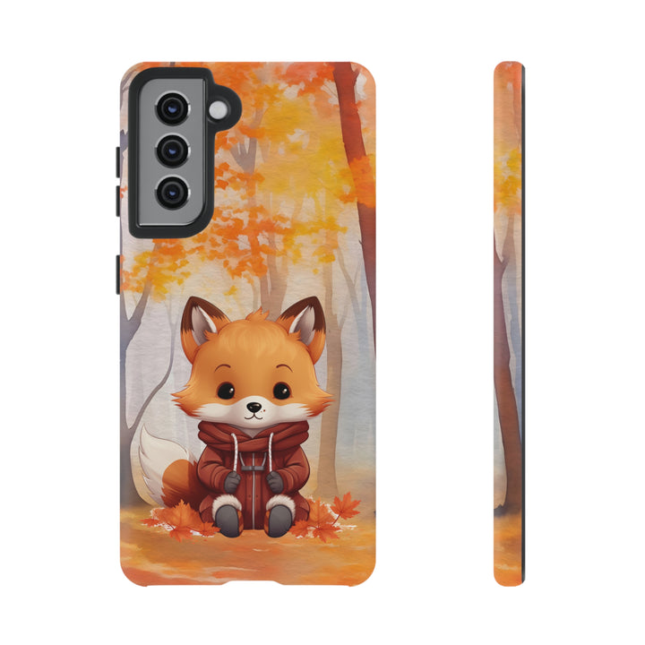 Baby Forest Fox Ready for Autumn - Samsung & iPhone Phone Case