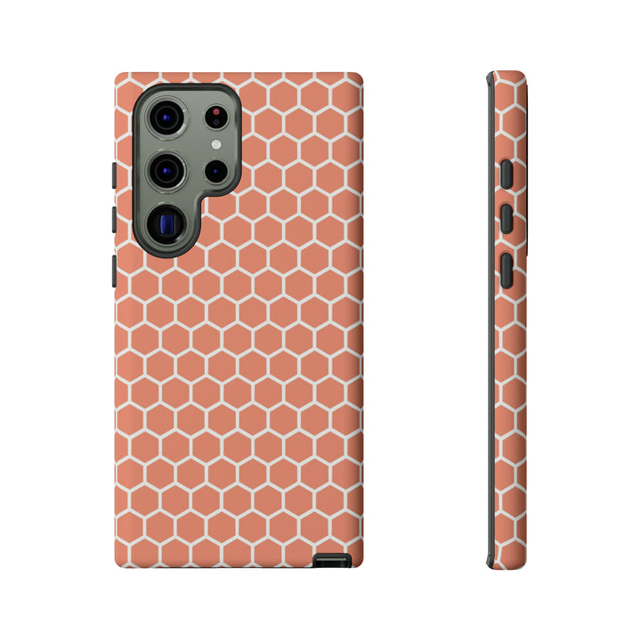 Orange Honeycomb | Phone Case for iPhone/Galaxy/Pixel