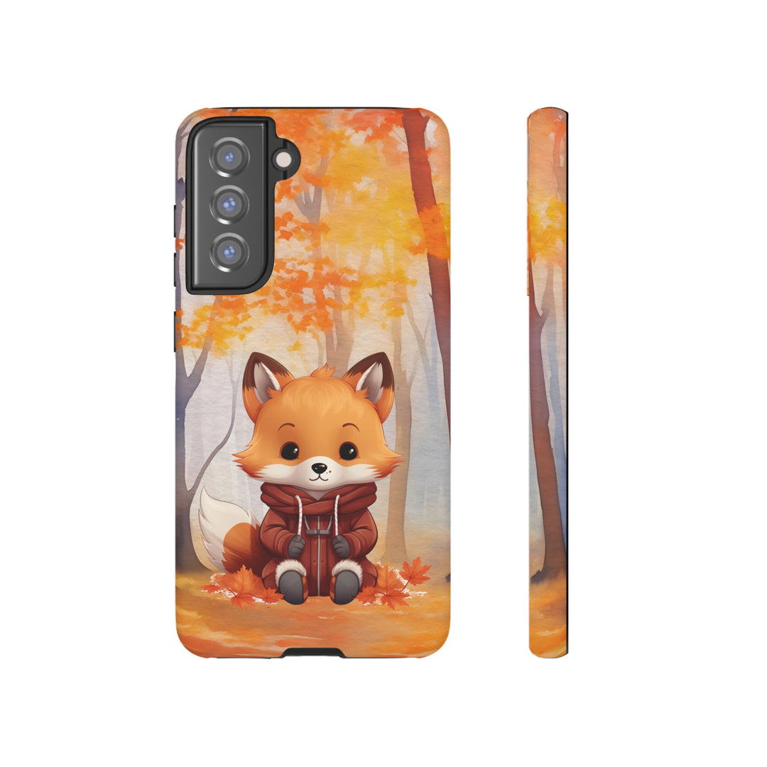 Baby Forest Fox Ready for Autumn - Samsung & iPhone Phone Case