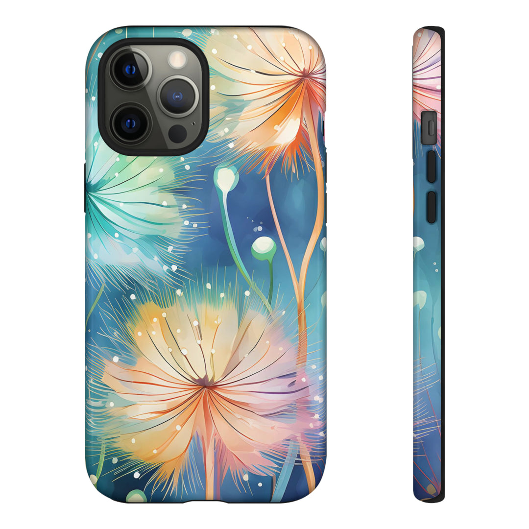 Whimsical Burst Dandelions Phone Case