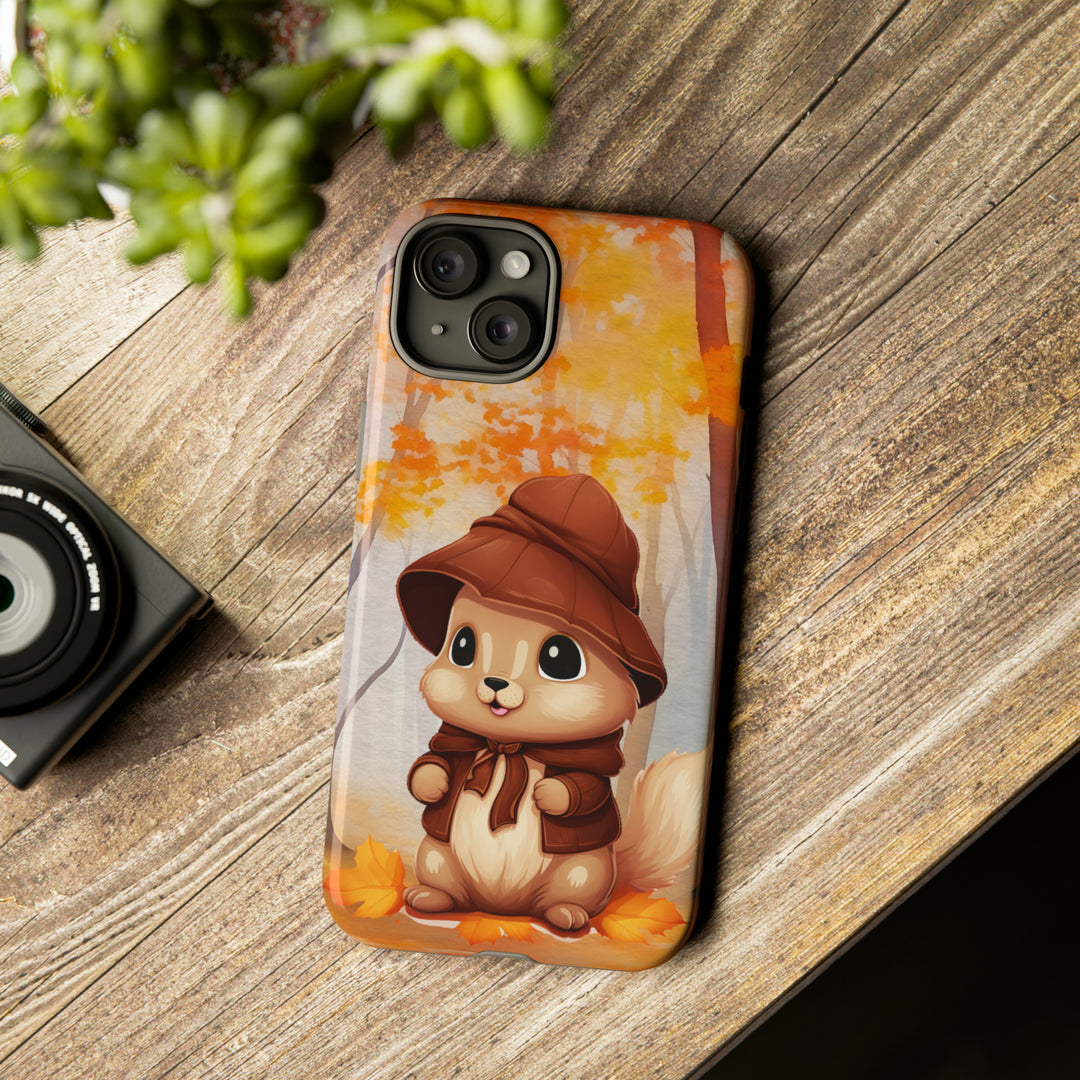 Baby Autumn Chipmunk Phone Case for iPhone, Samsung, Pixel