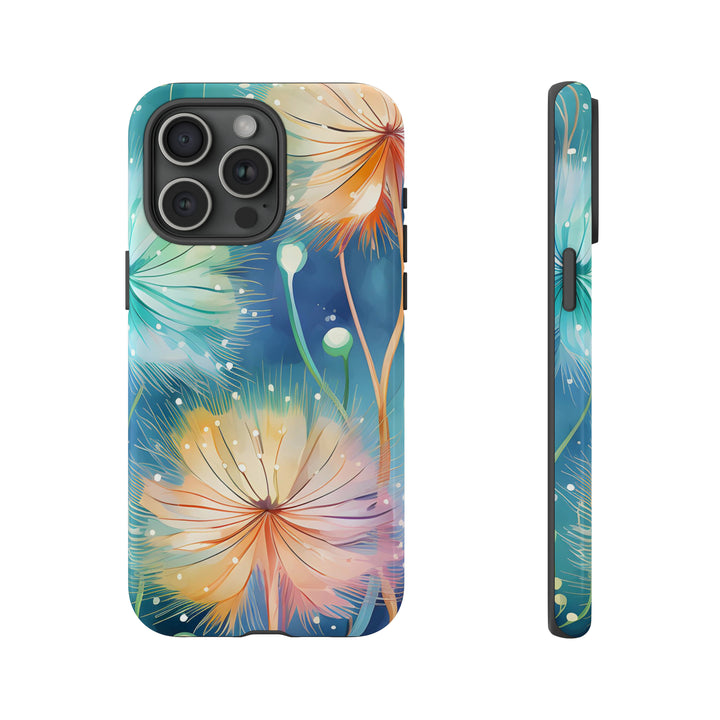 Whimsical Burst Dandelions Phone Case