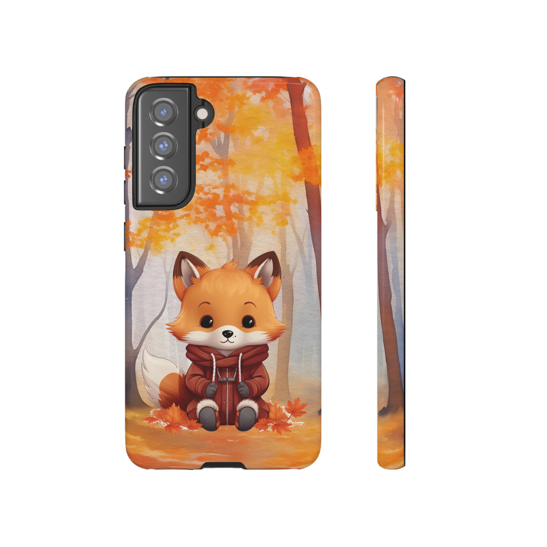 Baby Forest Fox Ready for Autumn - Samsung & iPhone Phone Case