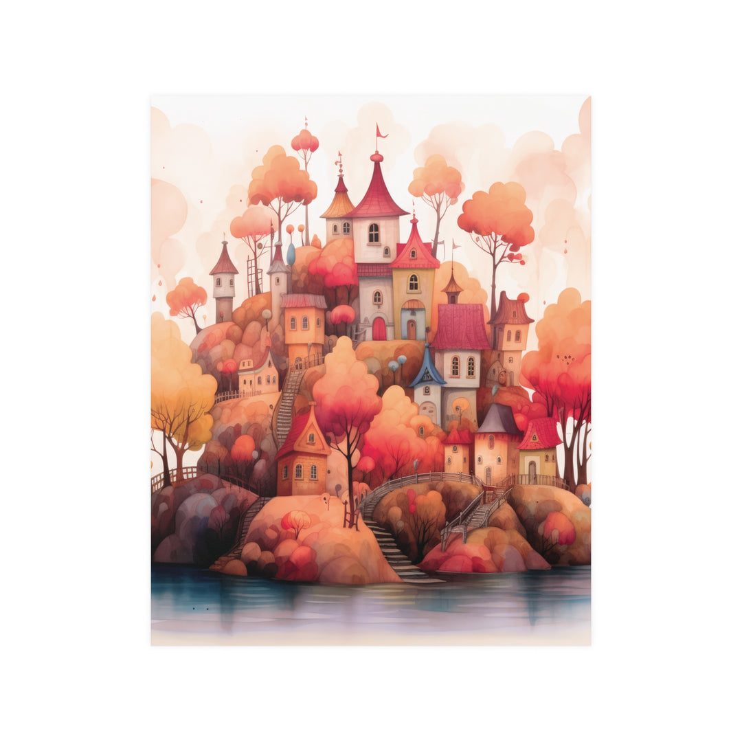 Castle Island Whimsical Poster Art