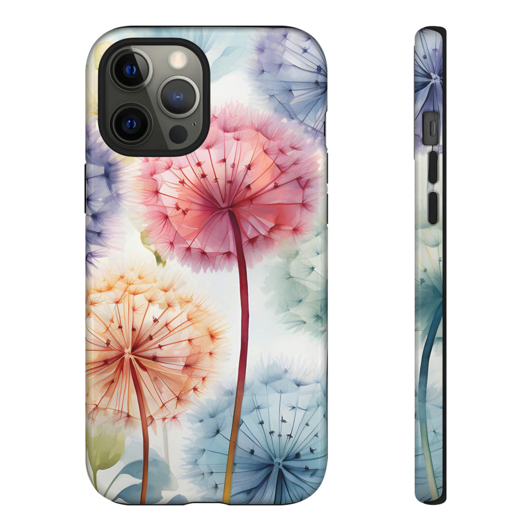 Colorful Field of Dandelions Phone Case