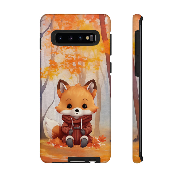 Baby Forest Fox Ready for Autumn - Samsung & iPhone Phone Case