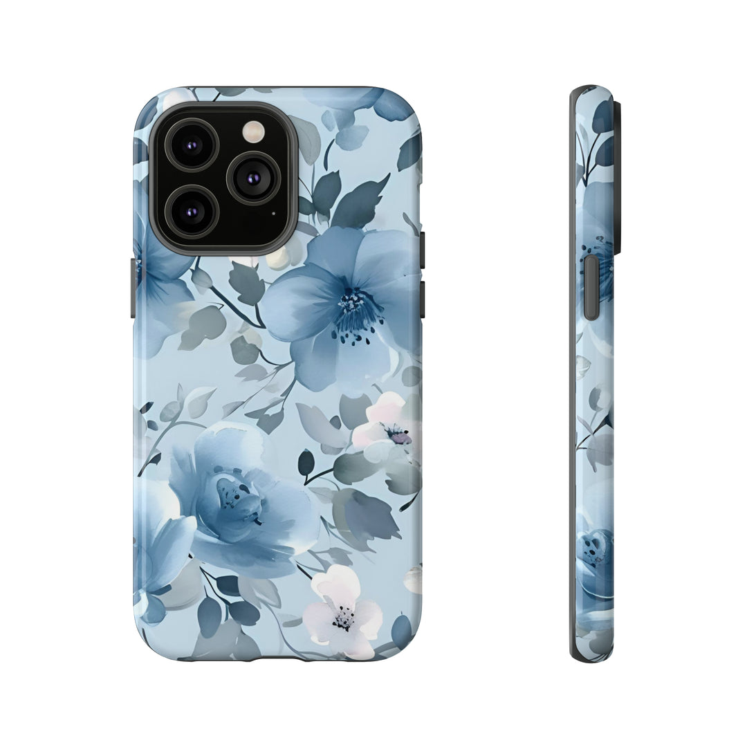 Dusty Blue Flowers | Phone Case for iPhone/Galaxy/Pixel