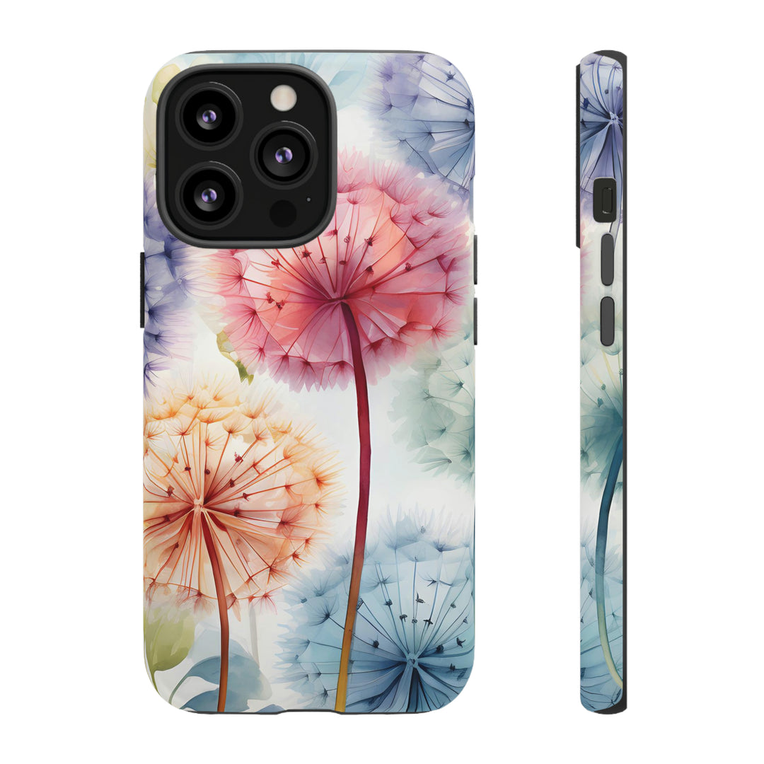 Colorful Field of Dandelions Phone Case