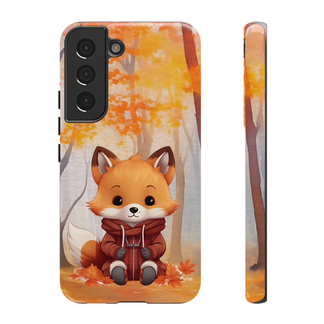 Baby Forest Fox Ready for Autumn - Samsung & iPhone Phone Case