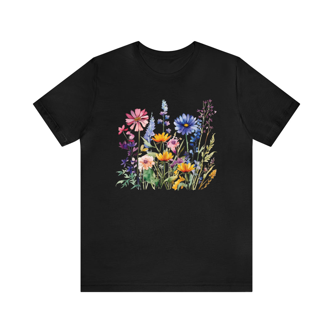 Watercolor Wildflower Print Graphic Tshirt